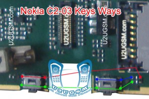 Nokia C2-07 Voluem Up Down Keys Not Working Problem Solution Jumpers