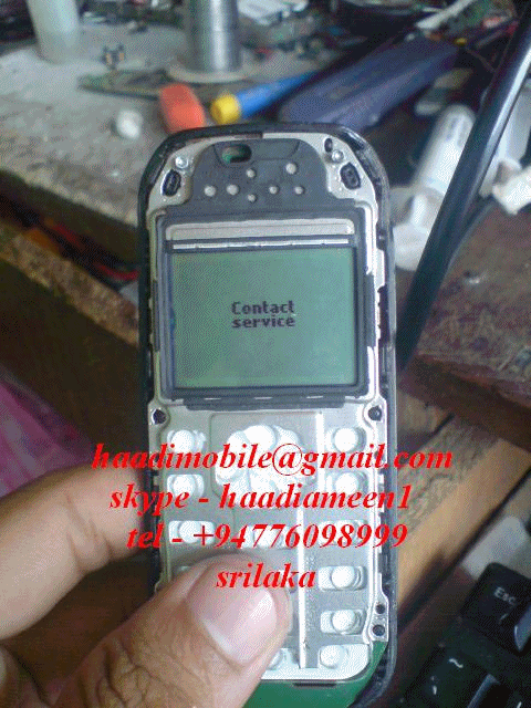 Nokia 1280 Contact service & No Lcd light Solution