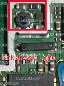 Nokia 2323 light problem solution keypad light lcd light