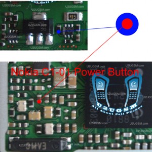 Nokia C1-01 power button On Off switch not working ways jumpers