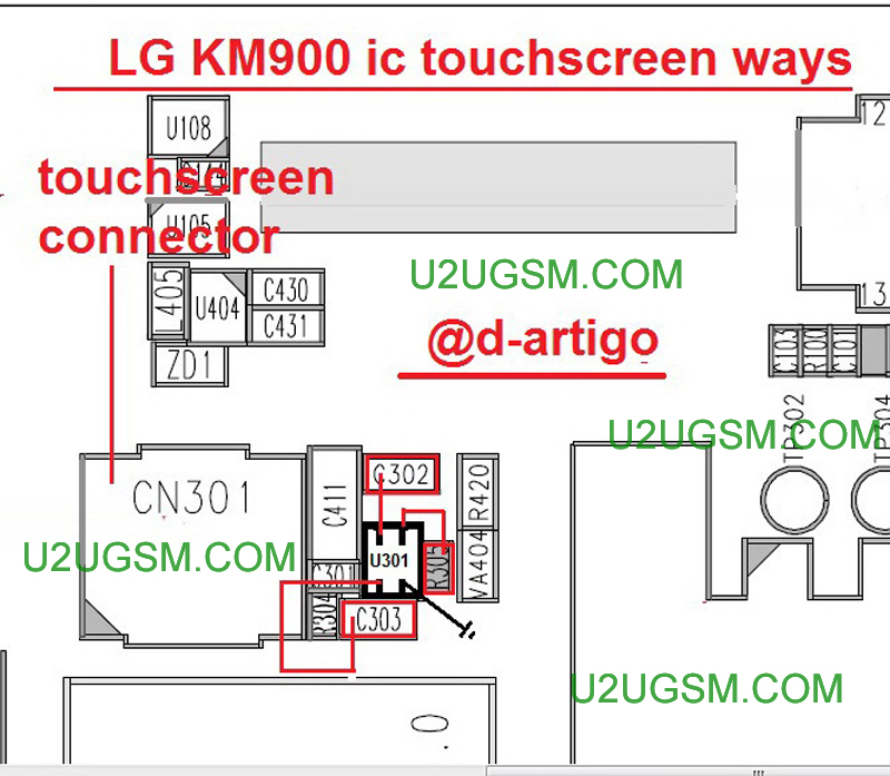 LG KM900 Arena Touch screen Not Working Problem Solution Jumper Ways