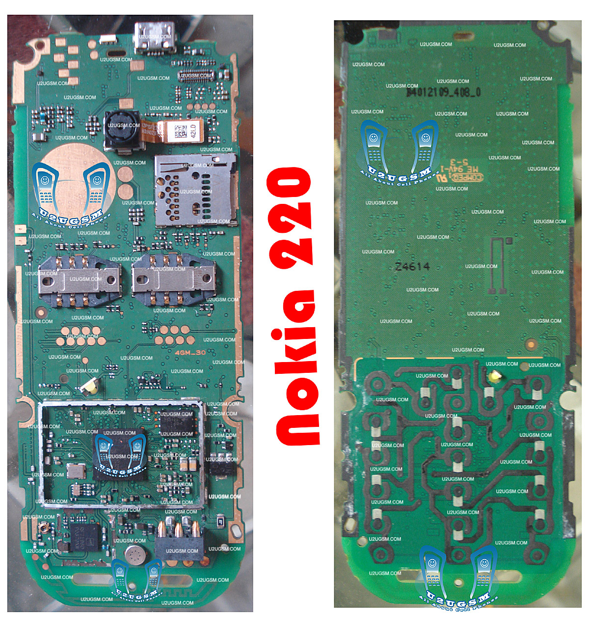 Nokia 220 Full PCB Diagram Mother Board Layout