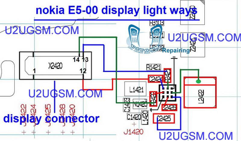 Nokia E5 LCD Display IC Solution Jumper Problem Ways