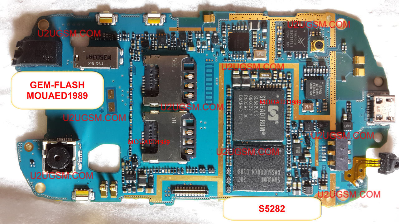 Samsung Galaxy Star S5282 Full PCB Diagram Mother Board Layout F