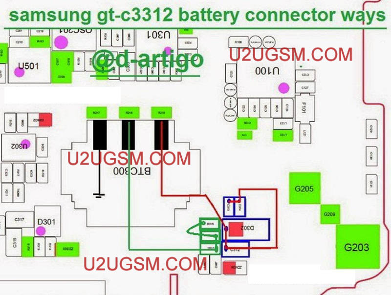 Samsung C3312 Duos Battery Terminal Connector Problem Jumper Ways