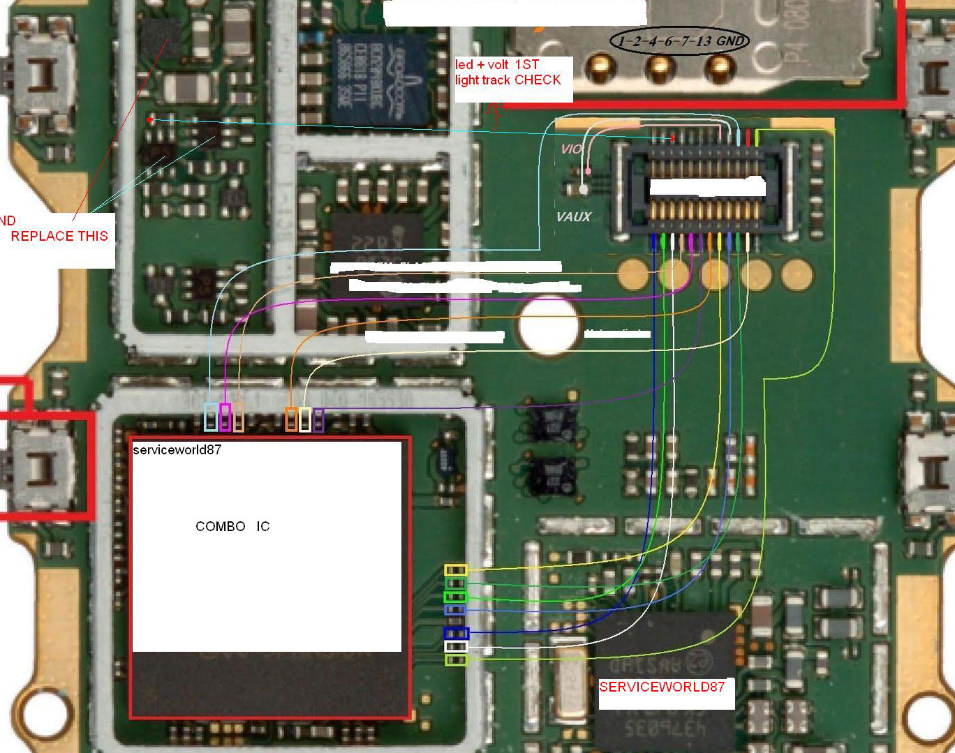 nokia 2700 LCD Display IC Solution Jumper Problem Ways