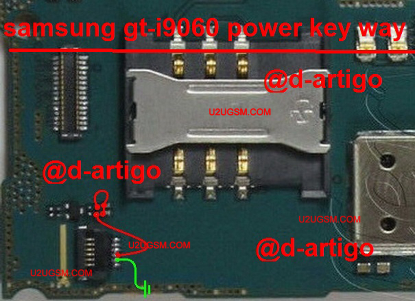 Samsung Grand Neo I9060 Power On Off Key Button Switch Jumper Ways