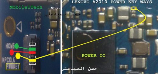Lenovo A2010 Power On Off Key Button Switch Jumper Ways