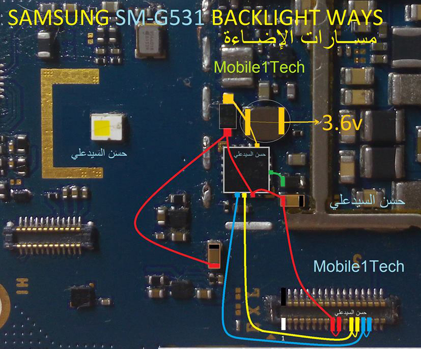 Samsung Galaxy Grand Prime LCD Display Light IC Solution Jumper Problem Ways