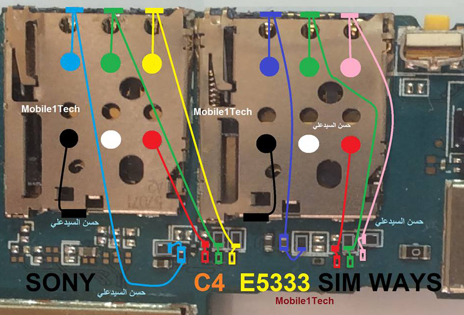 Sony Xperia C4 E5363 Insert Sim IC Solution Jumper Problem Ways