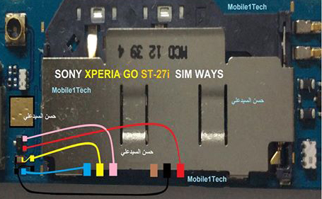 Sony Xperia Go ST27i Insert Sim IC Solution Jumper Problem Ways