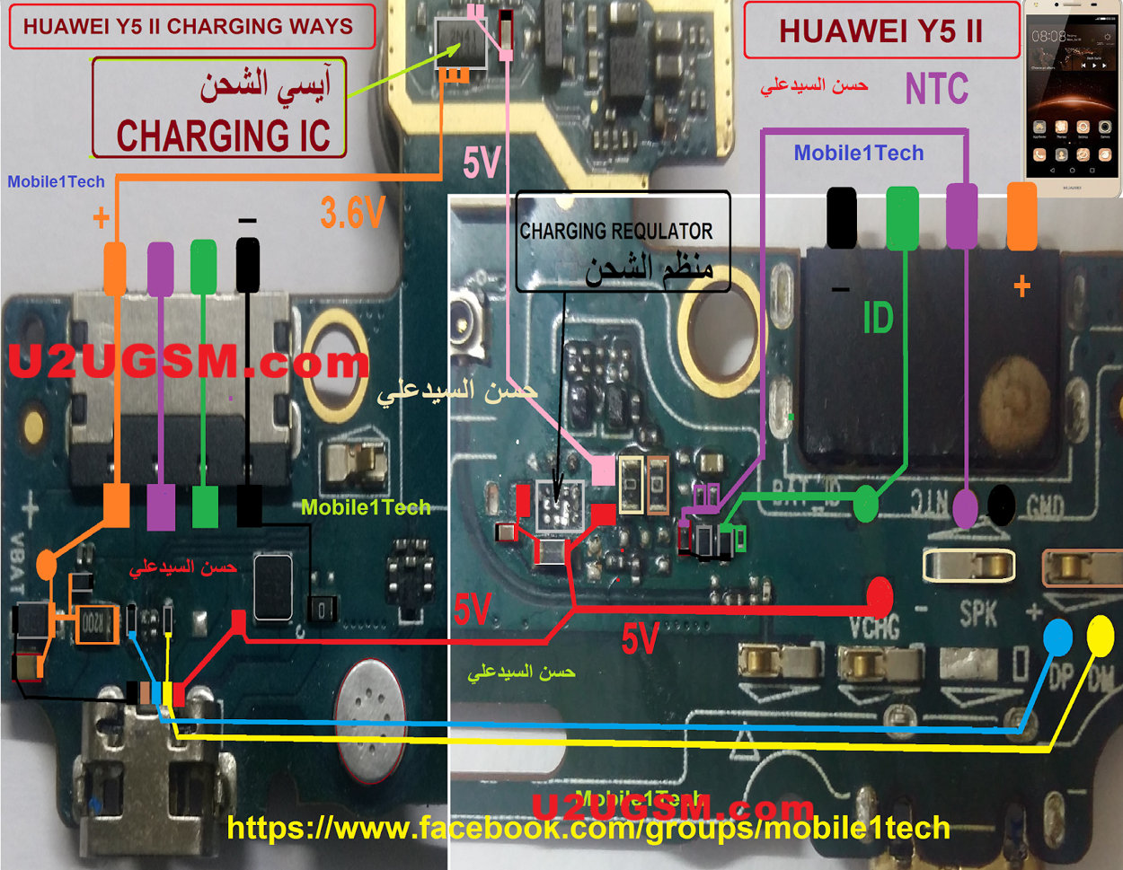 Huawei Y5 II Charging Solution