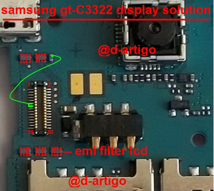 Samsung C3322 Display Light Solution LCD Jumper Problem Ways