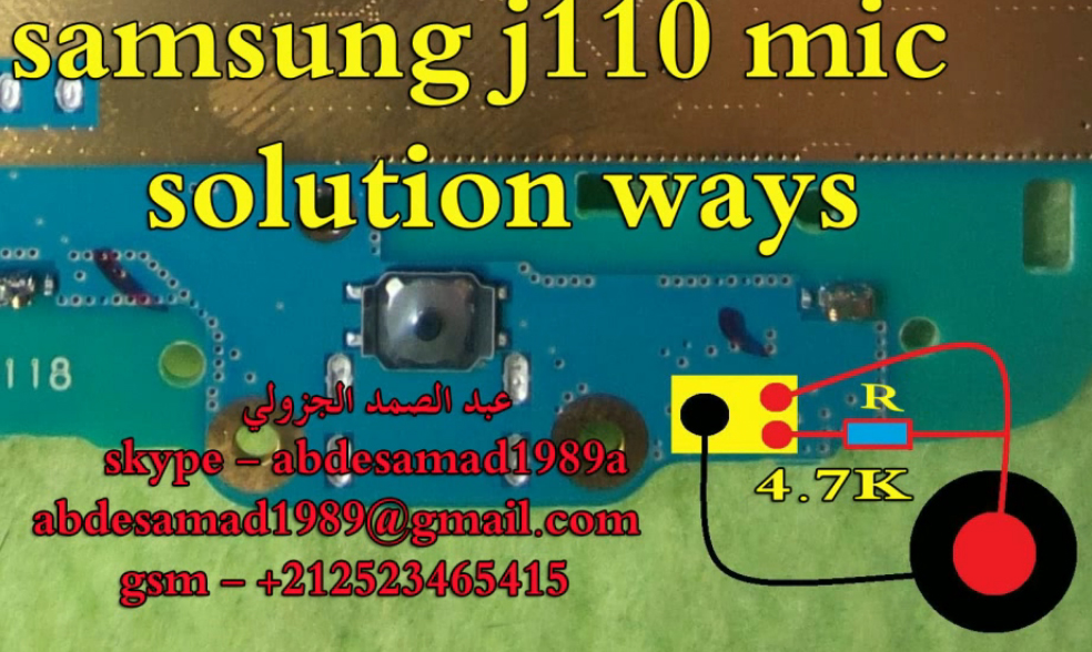 Samsung Galaxy J1 Ace J110 Mic Solution Jumper Problem Ways Microphone