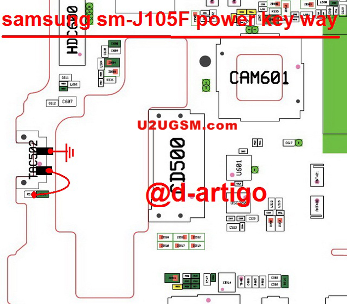 Samsung Galaxy J1 mini Power Button Solution