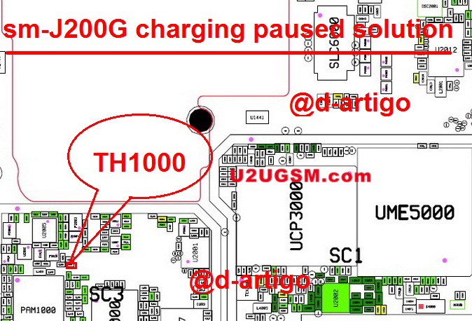 Samsung Galaxy J2 2017 J200G Charging Paused Solution Jumpers