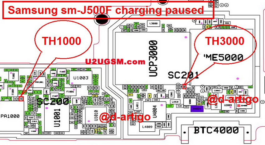 Samsung Galaxy J5 J500F Charging Paused Solution Jumpers
