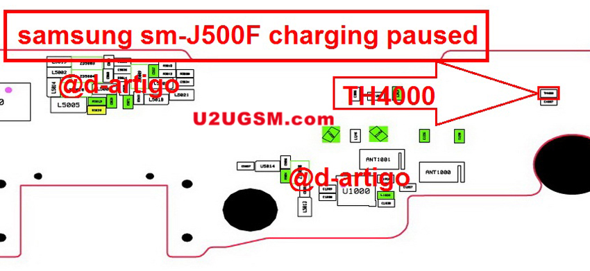 Samsung Galaxy J5 J500F Charging Paused Solution Jumpers