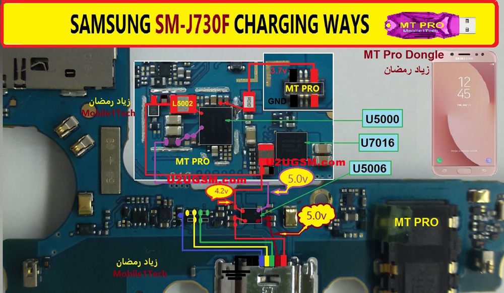 Samsung Galaxy J7 2017 J730F Usb Charging Problem Solution Jumper Ways