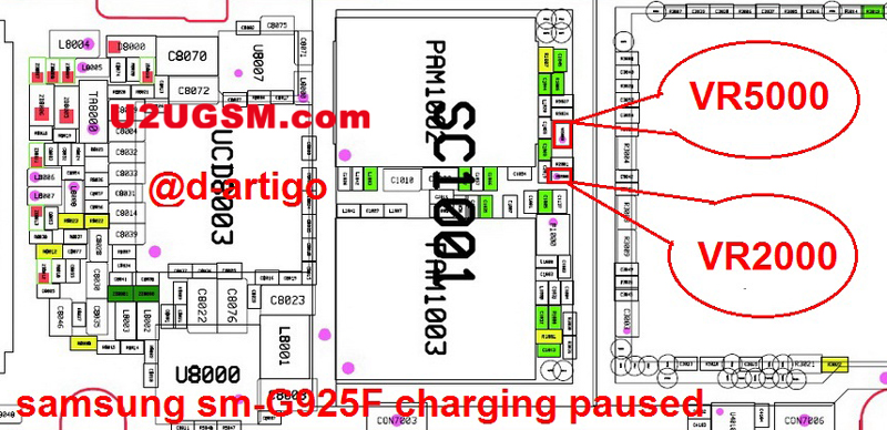 Samsung Galaxy S6 Edge G925F Charging Paused Solution Jumpers