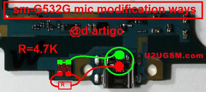 Use Two Point Mic modification in Samsung Galaxy J2 Prime G532G instead of four Points