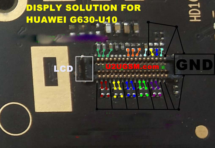Huawei G630-U10 Display Problem Solution Jumper Ways