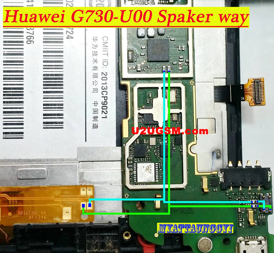 Huawei G730-U00 Earpiece Solution Ear Speaker Problem Jumper Ways