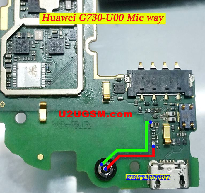 Huawei G730-U00 Mic Problem Solution Microphone Not Working  Jumpers Ways