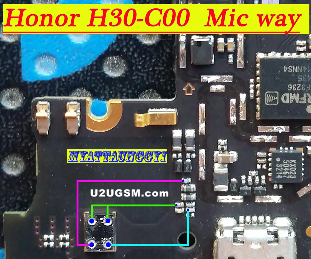 Huawei Honor 3C H30-C00 Mic Problem Jumper Solution Ways Microphone Not Working