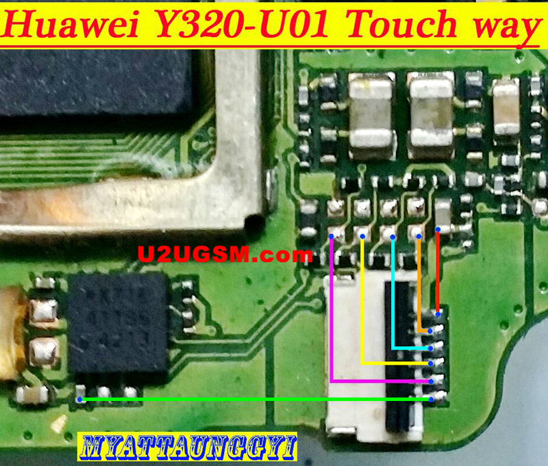 Huawei Y320-U01 touch screen not working problem solution jumpers