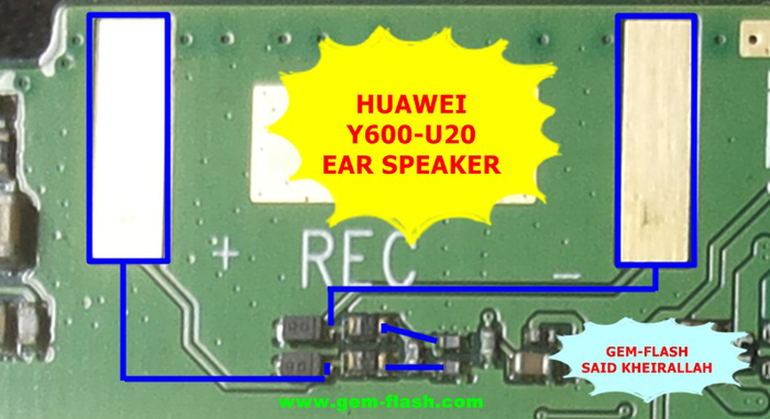 Huawei Y600-U20 Earpiece Solution Ear Speaker Problem Jumper Ways