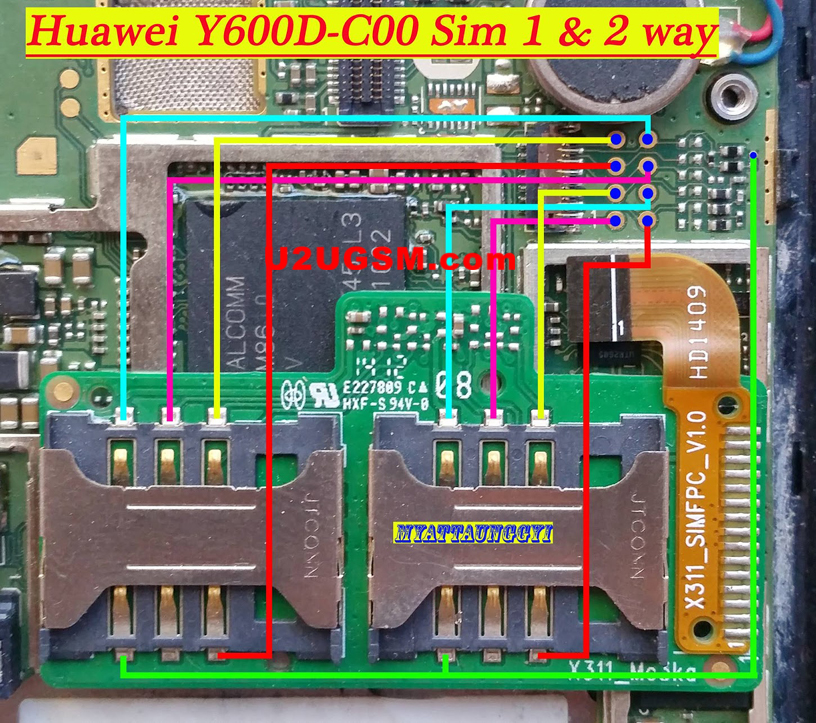 Huawei Y600D-C00 Insert Sim Card Problem Solution Jumper Ways