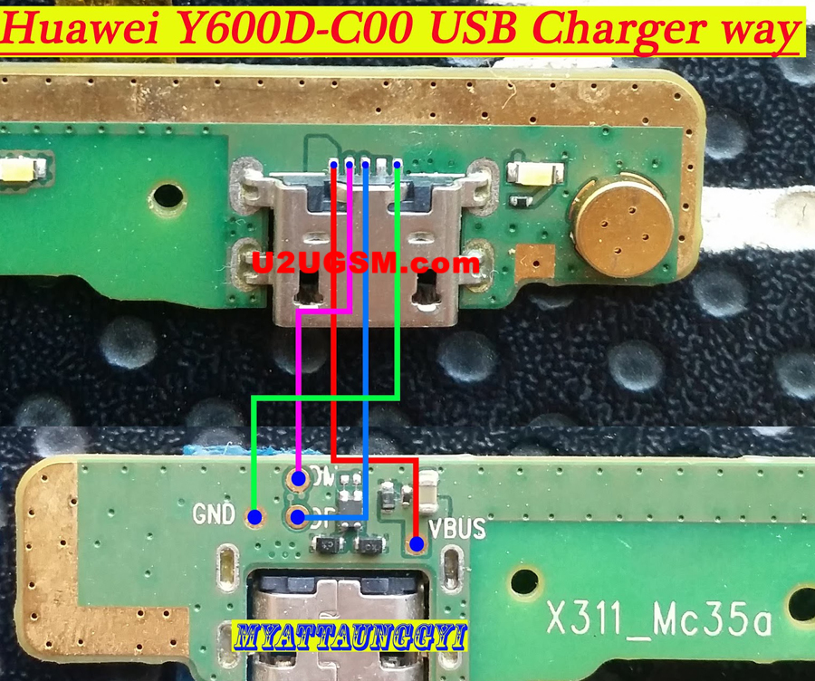 Huawei Y600D-C00 Usb Charging Problem Solution Jumper Ways