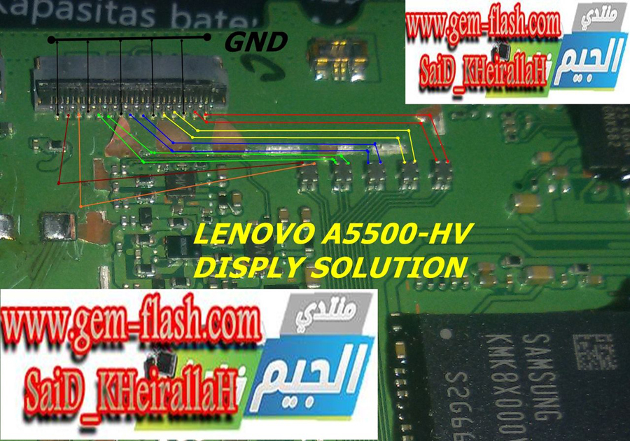 Lenovo A5500 Display Problem Solution Jumper Ways