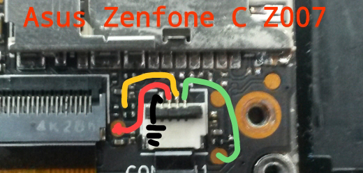 Asus ZenFone C ZC451CG Z007 Power Button Solution Jumper Ways