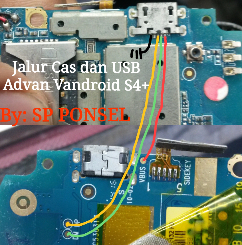 Harga Advan Vandroid S4+ Usb Charging Problem Solution Jumper Ways