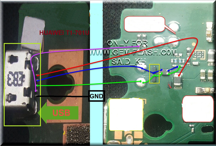 Huawei MediaPad T1- 701U Charging Problem Solution Jumper Ways