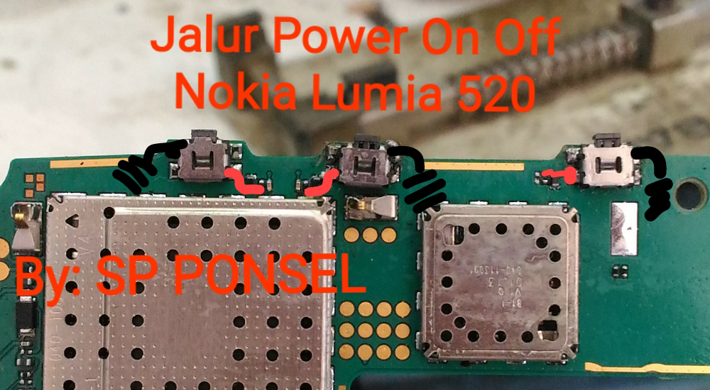 Nokia Lumia 520 Power Button Solution Jumper Ways