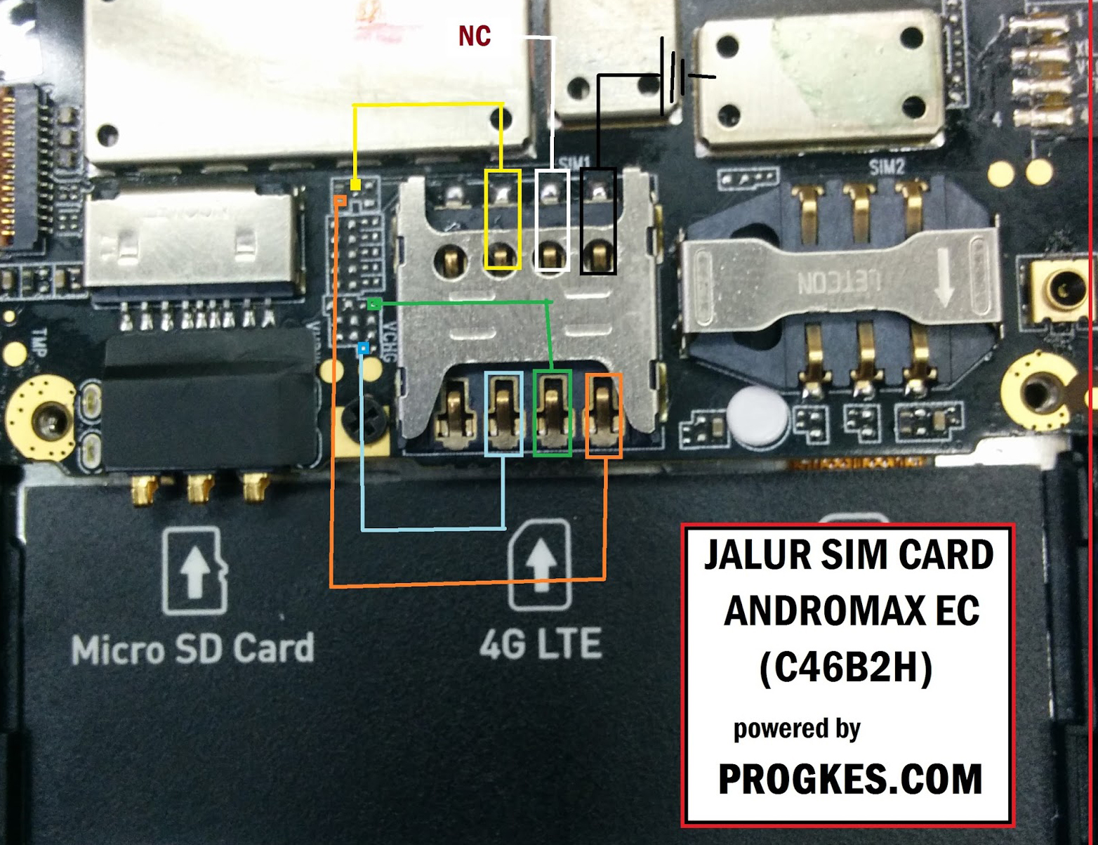 Andromax EC C46B2H Insert Sim Card Problem Solution Jumper Ways
