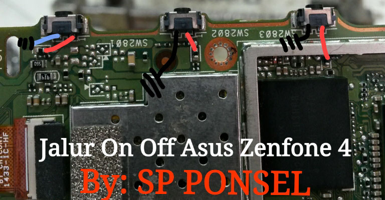 Asus Zenfone 4 ZE554KL Power Button Solution Jumper Ways