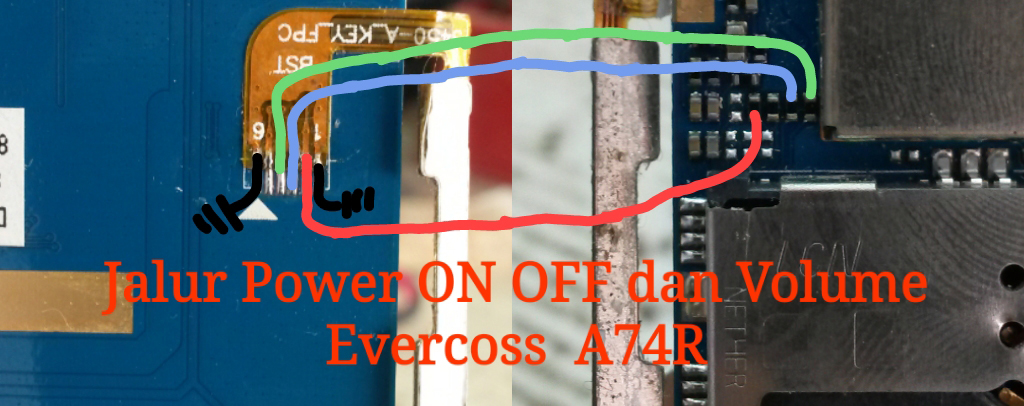 Evercoss A74R Winner x2 Power Button Solution Jumper Ways