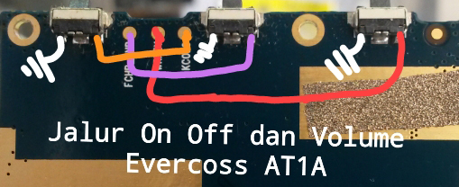 Evercoss AT1A Volume Up Down Keys Not Working Problem Solution Jumpers