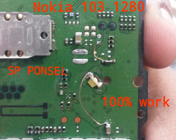 Nokia 1280 Cell Phone Screen Repair Light Problem Solution Jumper Ways