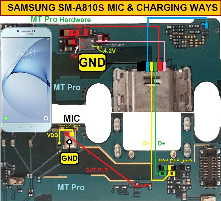 Samsung Galaxy A8 (2016) Mic Problem Jumper Solution Ways Microphone Not Working
