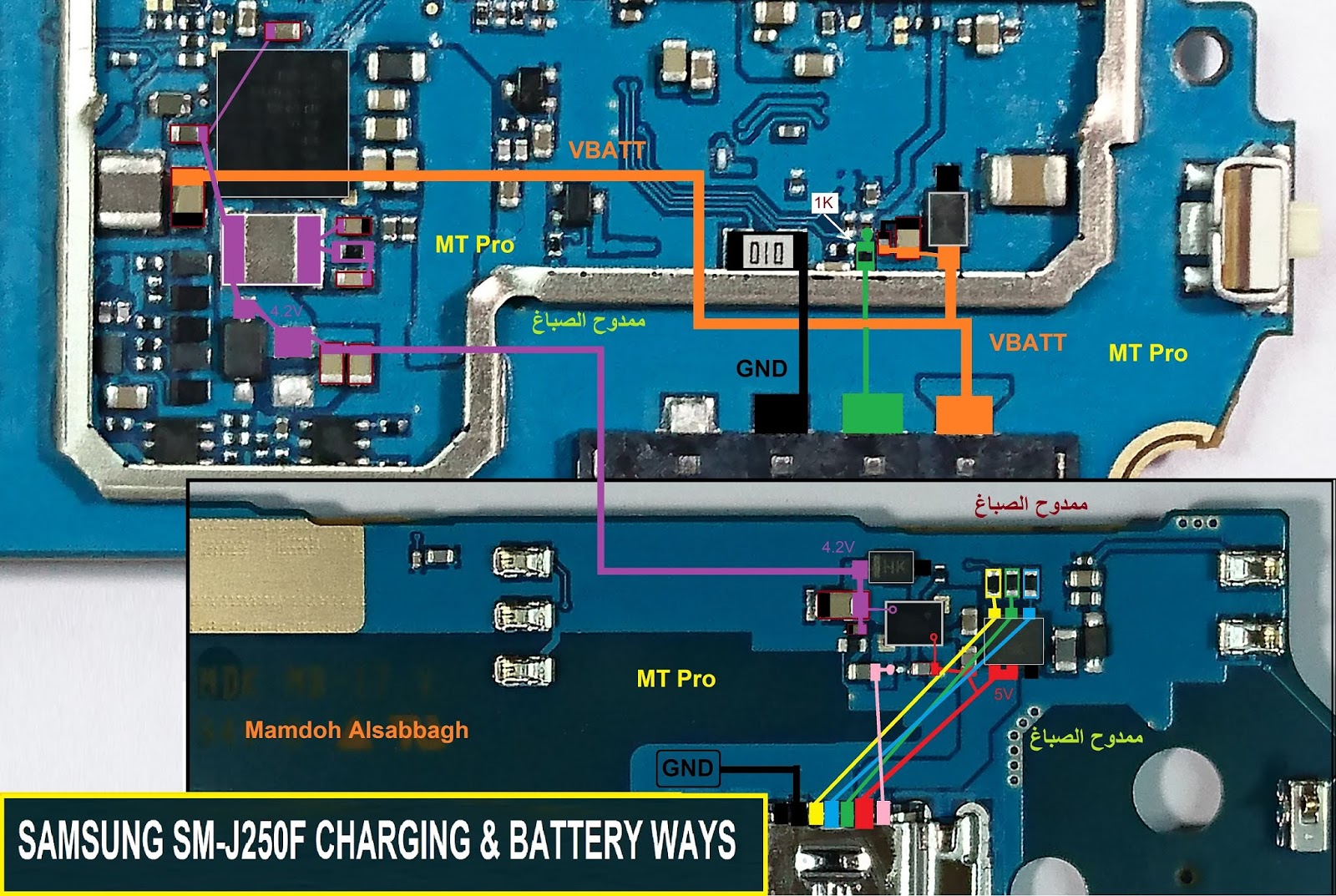 Samsung Galaxy J2 Pro Battery Connector Terminal Jumper Ways