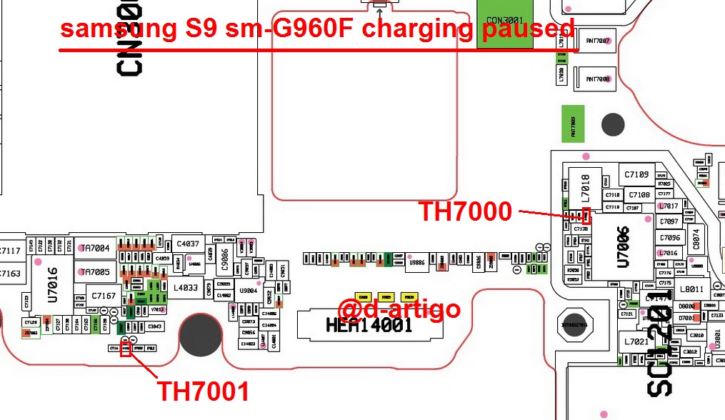 Samsung Galaxy S9 G960F Charging Paused Solution Jumpers