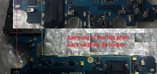 Samsung Galaxy J7 Pro J730G Back and Recent Button Solution Jumpers