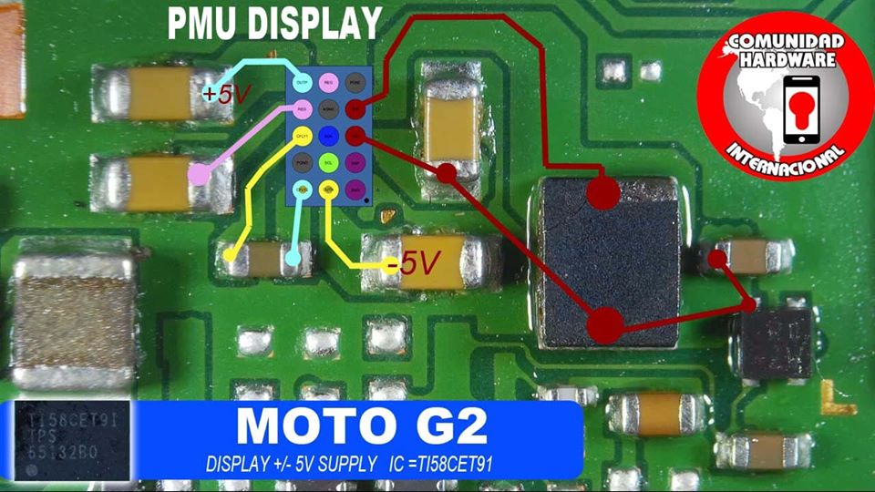 Motorola Moto G2 Cell Phone Screen Repair Light Problem Solution Jumper Ways