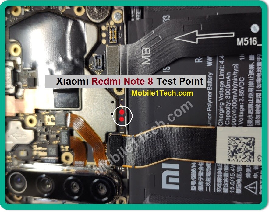 Xiaomi Redmi Note 8 M1908C3JG Test Points Pin Out Solution Flash Point