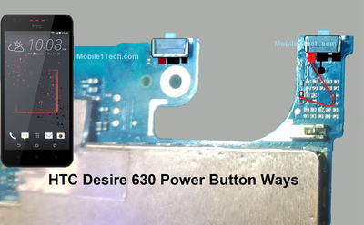 HTC Desire 630 Power Button Solution Jumper Ways